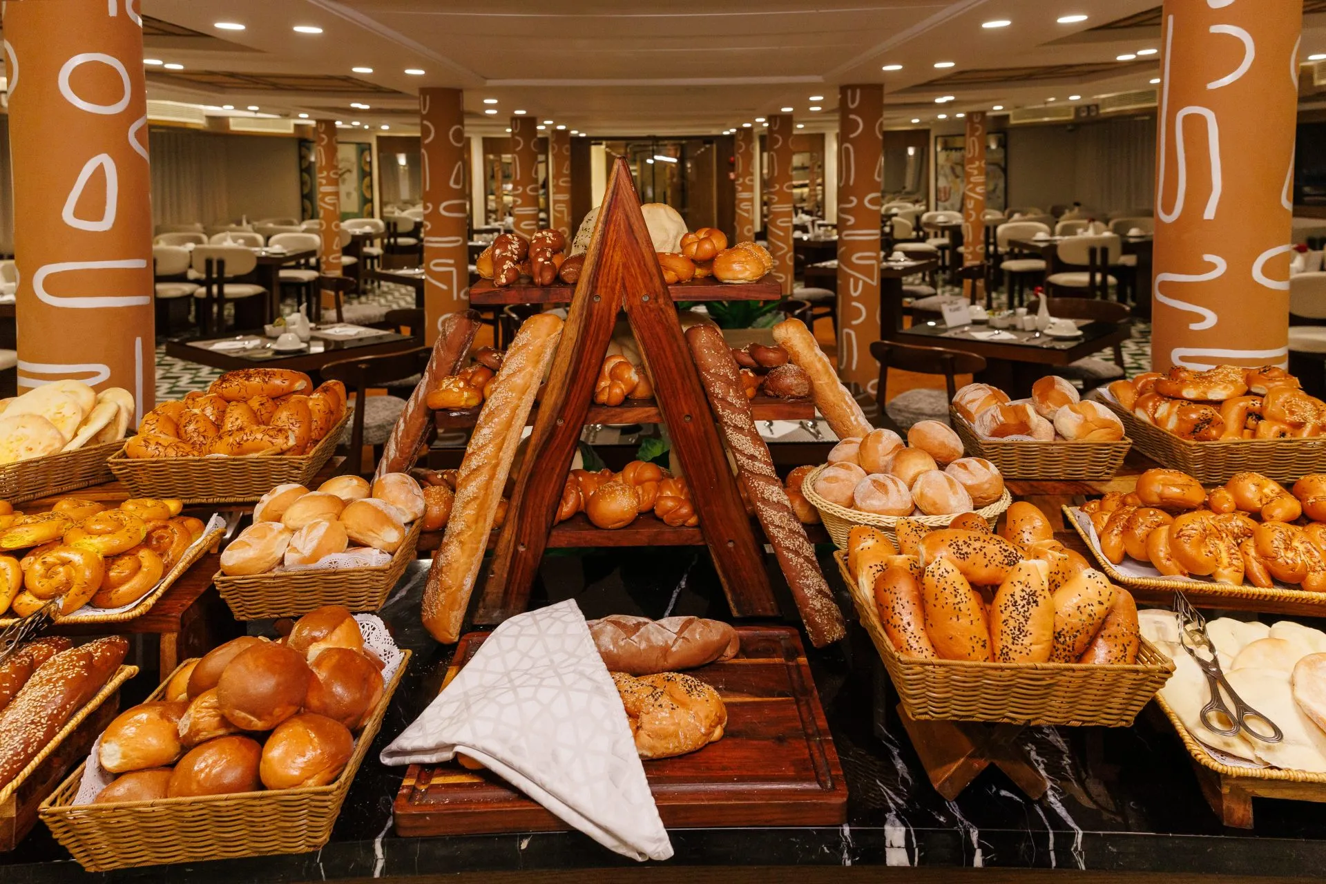 Restaurant aboard the Esmeralda Nile Cruise Nile cruise